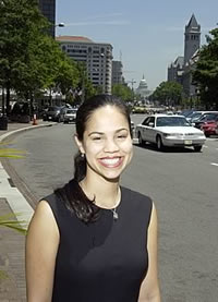 Photo showing Sydia Lopez, a 2004 Post-Secondary Internship and Student Career-Experience Program candidate.