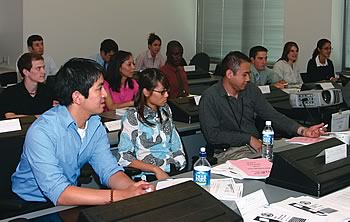 Photo showing new USPTO examiners attending class during the Patent Examiner Initial Training program.